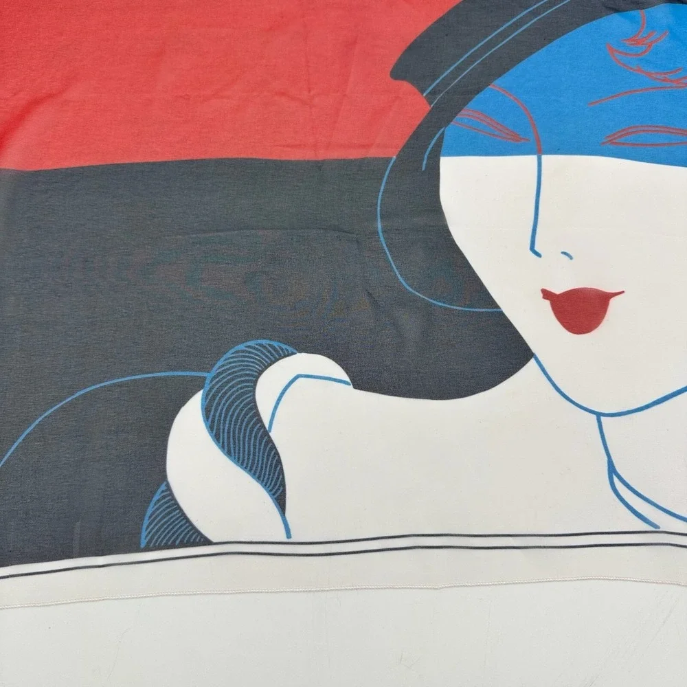 Vintage Harper's Bazaar February 1932 Paris Scarf Made in USA Art Deco